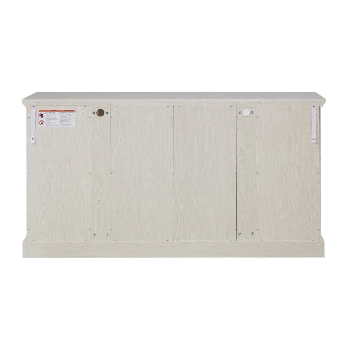 Antique White LED Glass Display Cabinet With Adjustable Shelves - Omega Lifestyles