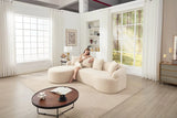 Beige Chenille L-Shape Sectional Sofa With Chaise - Omega Lifestyles