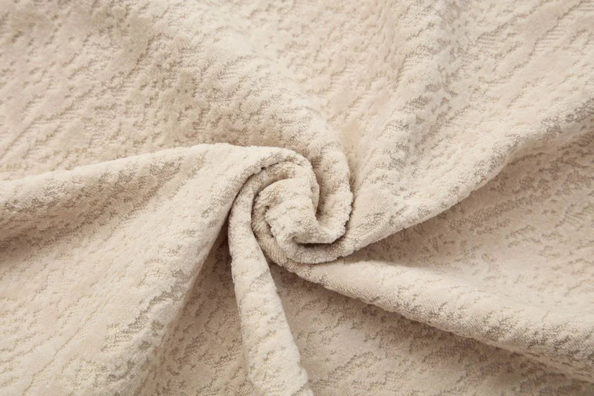 Beige Chenille L-Shape Sectional Sofa With Chaise - Omega Lifestyles