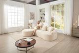 Beige Chenille L-Shape Sectional Sofa With Chaise - Omega Lifestyles