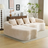 Beige Modular L-Shape Sectional Sofa With Chaise - Omega Lifestyles