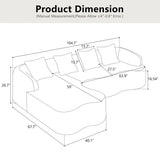 Beige Modular L-Shape Sectional Sofa With Chaise - Omega Lifestyles