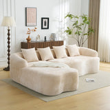 Beige Modular L-Shape Sectional Sofa With Chaise - Omega Lifestyles