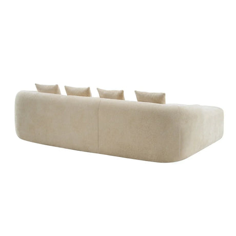 Beige Modular L-Shape Sectional Sofa With Chaise - Omega Lifestyles