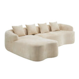 Beige Modular L-Shape Sectional Sofa With Chaise - Omega Lifestyles