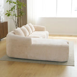 Beige Modular L-Shape Sectional Sofa With Chaise - Omega Lifestyles