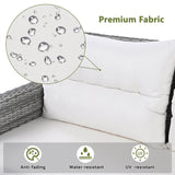 Beige Outdoor Patio Rattan Sectional Furniture Set - Serenova - Omega Lifestyles