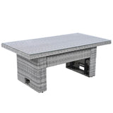 Beige Outdoor Patio Rattan Sectional Furniture Set - Serenova - Omega Lifestyles