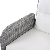 Beige Outdoor Patio Rattan Sectional Furniture Set - Serenova - Omega Lifestyles