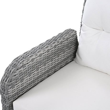 Beige Outdoor Patio Rattan Sectional Furniture Set - Serenova - Omega Lifestyles