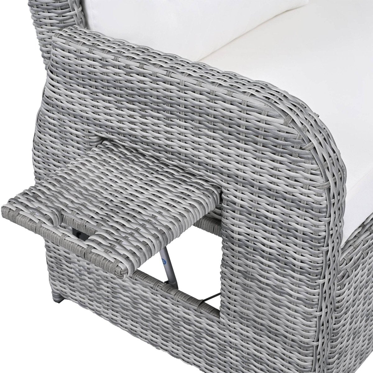 Beige Outdoor Patio Rattan Sectional Furniture Set - Serenova - Omega Lifestyles