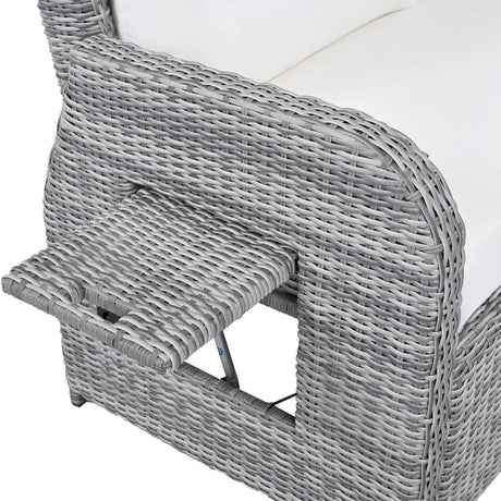 Beige Outdoor Patio Rattan Sectional Furniture Set - Serenova - Omega Lifestyles