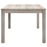 Beige Rectangular Wood Coffee Table With Straight Legs - Omega Lifestyles