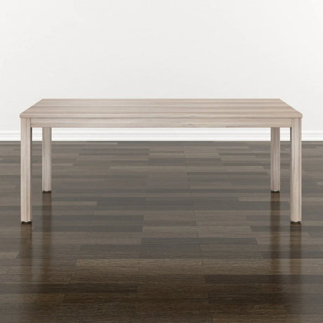 Beige Rectangular Wood Coffee Table With Straight Legs - Omega Lifestyles