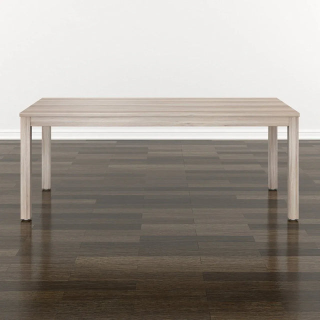 Beige Rectangular Wood Coffee Table With Straight Legs - Omega Lifestyles