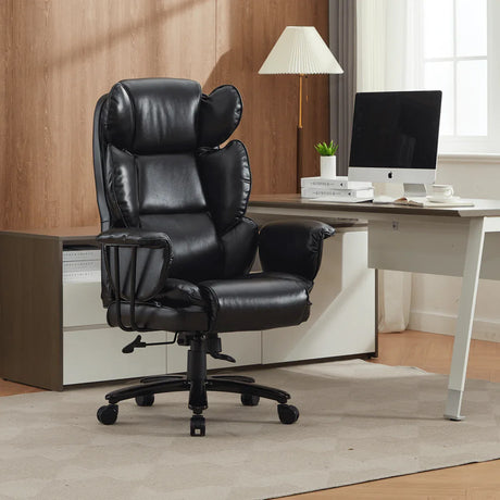 Big And Tall Ergonomic High-Back Adjustable Office Chair - Omega Lifestyles