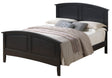 Black Full Particle Board Bed Frame With Mattress Support - Serenova - Omega Lifestyles