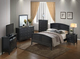 Black Full Particle Board Bed Frame With Mattress Support - Serenova - Omega Lifestyles