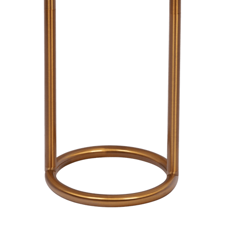 Brass Base Floor Lamp With Large White Drum Shade - Sleep Galleria