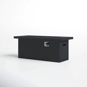 Charcoal Concrete Propane Outdoor Fire Pit Table - Omega Lifestyles