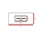 Charcoal Concrete Propane Outdoor Fire Pit Table - Serenova - Omega Lifestyles