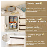 Children’s Grey HDPE Toy Storage Cabinet Organizer - Serenova - Omega Lifestyles