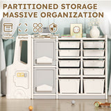 Children’s Grey HDPE Toy Storage Cabinet Organizer - Serenova - Omega Lifestyles