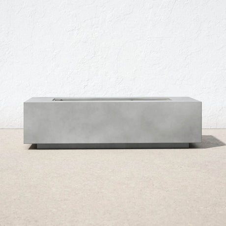 Concrete Propane Outdoor Fire Pit Table With Adjustable Flame - Serenova - Omega Lifestyles