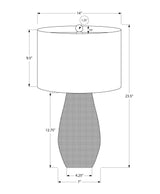 Contemporary 24-Inch Black Resin Table Lamp - Sleep Galleria