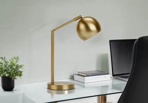 Contemporary Adjustable Gold Metal Table Lamp - Omega Lifestyles