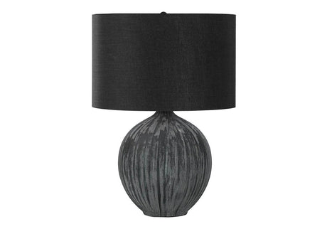 Contemporary Black Ceramic Table Lamp With Shade - Sleep Galleria