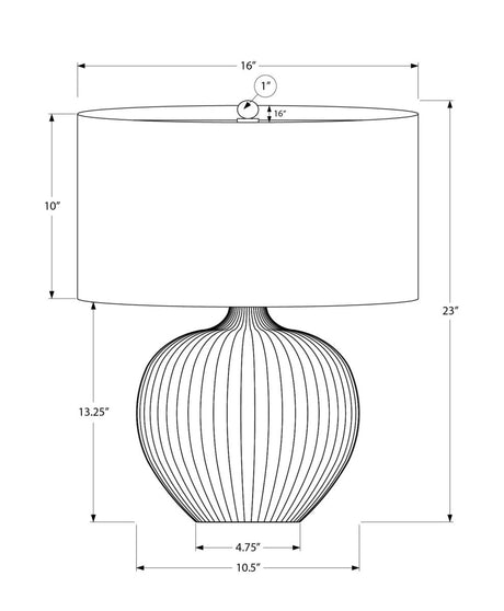 Contemporary Black Ceramic Table Lamp With Shade - Sleep Galleria
