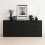 Contemporary Black Wood 3 - Drawer Modular Chest - Serenova - Omega Lifestyles