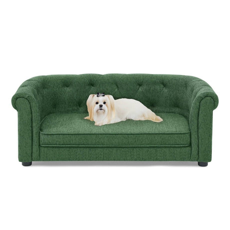 Contemporary Breathable Linen Foam Pet Sofa - Omega Lifestyles