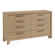 Contemporary Solid Wood Tan 8 - Drawer Dresser - Serenova - Omega Lifestyles