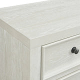Contemporary White Wood 8-Drawer Bedroom Dresser - Omega Lifestyles