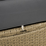 Convertible Grey Waterproof Rattan Outdoor Patio Daybed - Serenova - Omega Lifestyles