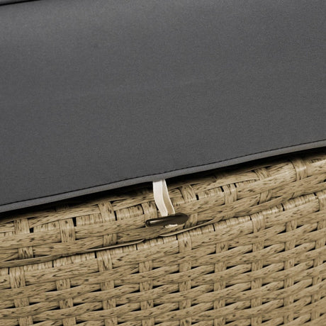 Convertible Grey Waterproof Rattan Outdoor Patio Daybed - Serenova - Omega Lifestyles