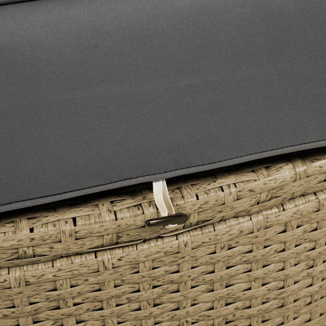 Convertible Grey Waterproof Rattan Outdoor Patio Daybed - Omega Lifestyles