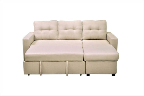 Convertible L - Shaped Medium - Firm Polyester Sleeper Sofa Bed - Serenova - Omega Lifestyles