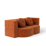 Convertible Soft Foam-Filled Plush Polyester Sofa Bed - Omega Lifestyles