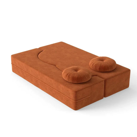 Convertible Soft Foam-Filled Plush Polyester Sofa Bed - Omega Lifestyles