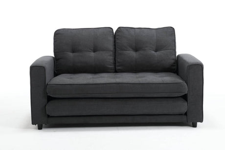 Convertible Velvet Futon Sofa Bed With Storage Pockets - Serenova - Omega Lifestyles