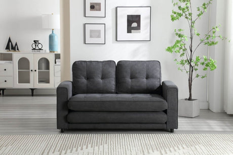 Convertible Velvet Futon Sofa Bed With Storage Pockets - Serenova - Omega Lifestyles