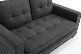 Convertible Velvet Futon Sofa Bed With Storage Pockets - Serenova - Omega Lifestyles