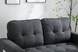 Convertible Velvet Futon Sofa Bed With Storage Pockets - Serenova - Omega Lifestyles