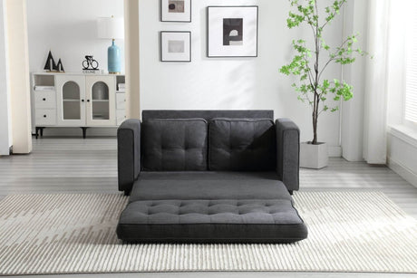Convertible Velvet Futon Sofa Bed With Storage Pockets - Serenova - Omega Lifestyles