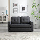 Convertible Velvet Futon Sofa Bed With Storage Pockets - Serenova - Omega Lifestyles