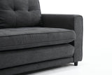 Convertible Velvet Futon Sofa Bed With Storage Pockets - Serenova - Omega Lifestyles