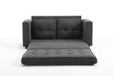 Convertible Velvet Futon Sofa Bed With Storage Pockets - Serenova - Omega Lifestyles